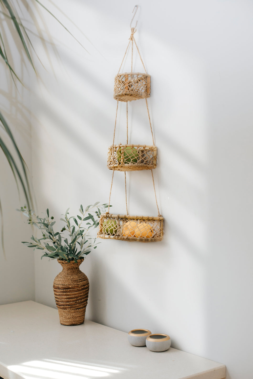 Three tier hanging basket