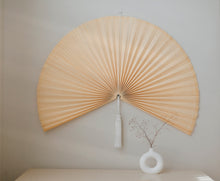 Load image into Gallery viewer, Oversized bamboo fan
